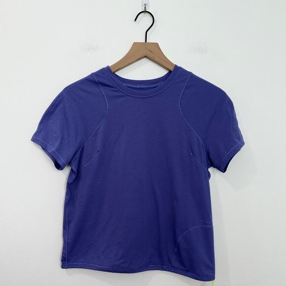 Lululemon Lightweight Cinched Hem Hiking T-Shirt Charged Indigo size 6 - Picture 2 of 6